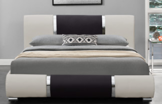 Königin-Größe gepolstertes Plattform-Bett-Rahmen-Licht-Gray White Soem-ODM