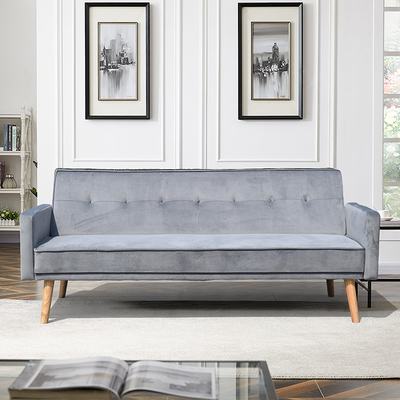 Fabriklieferung Billig Preis Einfach Packung Modernes Stoff Klappsofa Bett Für Wohnzimmermöbel