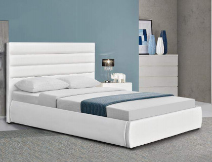 Modernes gepolstertes Plattform-Bett mit weißer Kopfende 50pcs MOQ
