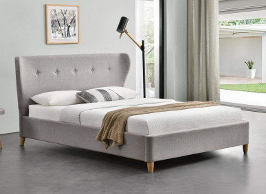 Der gewebe-natürlichen Größe des übersichtlichen Designs Leinenpolsterbett für Schlafzimmer 50pcs MOQ