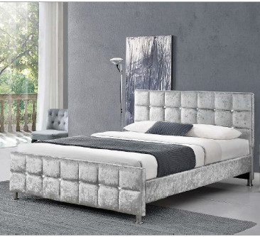 Crystal Button European Style King-Größen-Bett-Rahmen mit Kopfende irgendeine Farbe