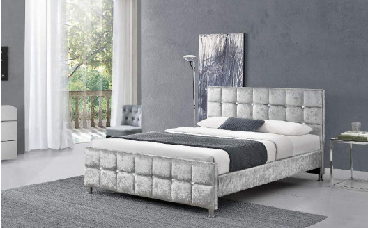 Soem-Sperrholz polsterte Gewebe-Bett-Mode Kopfende/Footboard