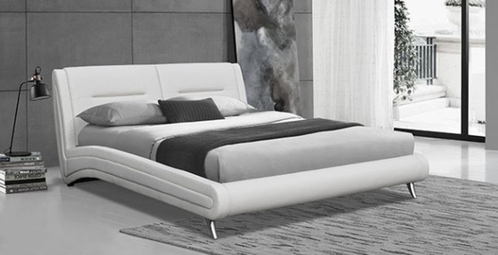 Zuhause Möbel PU Leder Polster Weiches Bett Für Schlafzimmer