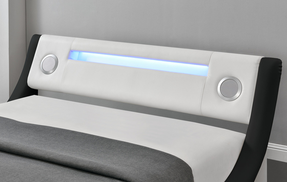 Optional Farbe Weiches Rücken False Leder Königin Bett bequem zum Schlafen CE