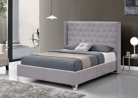 Sperrholz-Doppelt-Größen-Bett-Rahmen des Polsterbett-SF822 des Rahmen-LED mit Gasheber