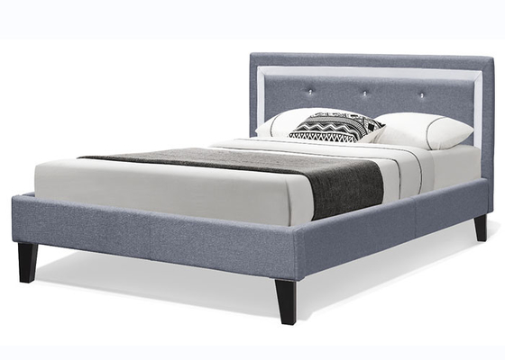 150*200cm Gewebe-Sperrholz-Bett-Rahmen polsterte modernes einfaches