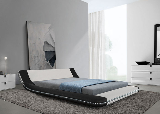 Modernes weiches ledernes Bett-Rahmen Tatami-Schlafzimmer-königlicher großer König Size