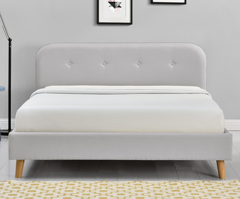 ODM heftete sich gepolstertes Königin-Plattform-Bett modernes einfaches 140x200Cm durch