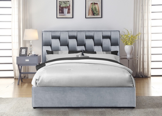 Gewebe-Zwillings-Größe gepolsterter Leinenbedframe mit Gasheber