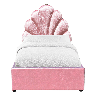 Einzelnes Größen-Rosa-Gewebe-Gasheber-Speicher-Bett für Kinderschlafzimmer