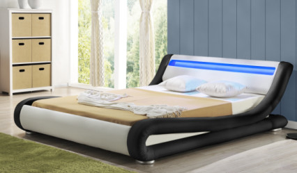 Polsterbett-Spant 4ft der Königin-Größen-LED PU-Gewebe-bequeme moderne Art