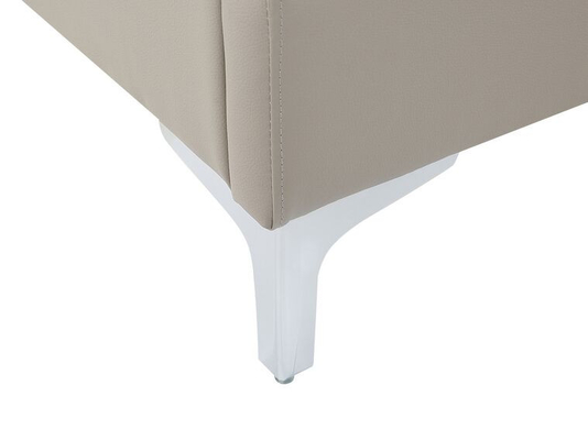 Sperrholz gepolstertes Pferdeschlitten-Bett-Rahmen-Leder mit Dimond-Knopf-Kopfende