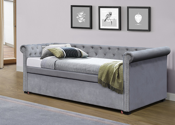 SUNNY European Upholstered Trundle Daybed einzelnes 90 x 190Cm Sperrholz-Material