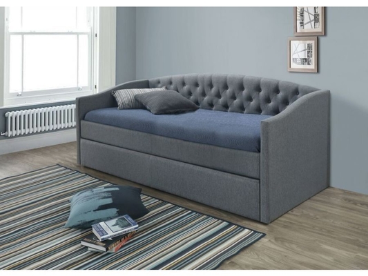 SUNNY Single 190X200 heftete sich Daybed mit rollen Grey Upholstered Daybed durch