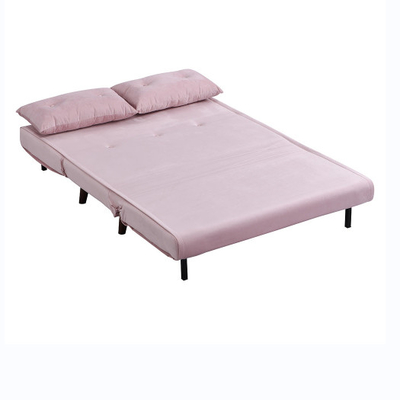 Tri faltbare gepolstert rollen Sitzer-Rosa-Samt Sofa Bed Chair des Daybed-2