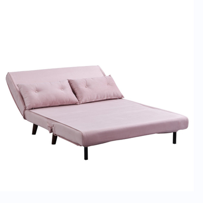 Tri faltbare gepolstert rollen Sitzer-Rosa-Samt Sofa Bed Chair des Daybed-2