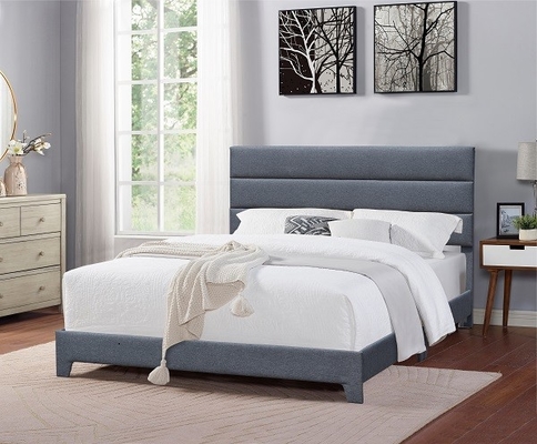 Moderner König Size Upholstered Platform gehen mit justierbarer Kopfende-Höhe zu Bett