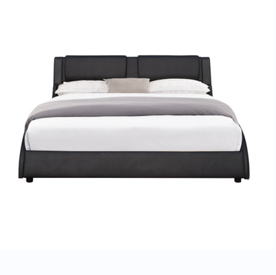 Welle geformter LED-Bett-Rahmen-Kissen-Plattform-Bett-Rahmen mit justierbarem LED-Licht