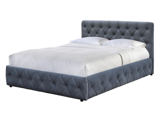 Plüsch-Samt-gepolsterter osmanischer Bettrahmen King-Size-Aufbewahrungsbett für Schlafzimmer