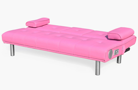Modernes faltbares 3-Sitzer-Schlafsofa aus Kunstleder mit herunterklappbarem Sofa für das Wohnzimmer