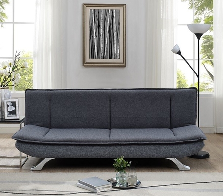 Dunkler Sitzer Sofa Bed With Chrome Feet Grey Fabrics 3 100 Stücke MOQ