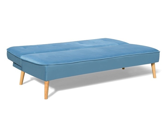 Blaues Sofaschlaf,polsterter moderner Futon-Stuhl, Armloser, bequemer Sofas für das Wohnzimmer