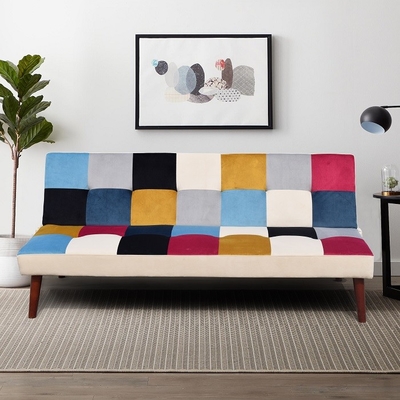 Moderne farbige Art Gewebe-Sofa Bed Foldable Reclining Positionss Europa