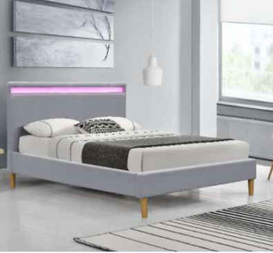 Zeitgenössisches LED Polsterbett Minimalistic bauen leicht kundengebundene Größe zusammen