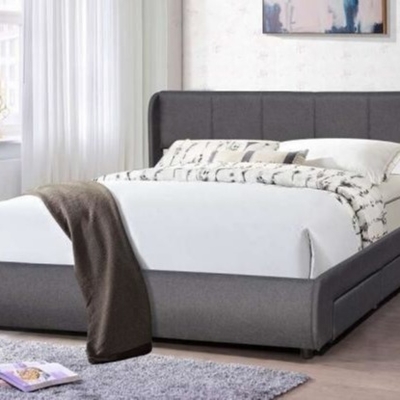 Modernes Bett-bequemes Kopfende-Bett König-Size Upholstered Platform