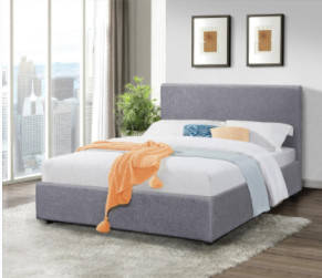 Modernes Design Leinen Stoff König Größe Tufted Lagerung Bettrahmen BSCI