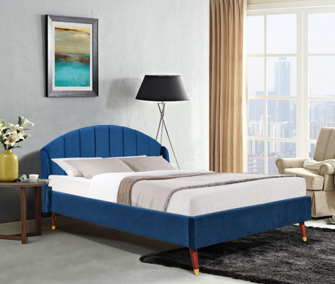 Moderne Art EN1725 polsterte König Bed Frame Platform mit dem Ohr