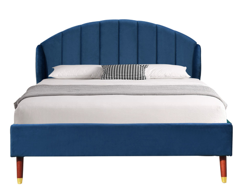 Moderne Art EN1725 polsterte König Bed Frame Platform mit dem Ohr