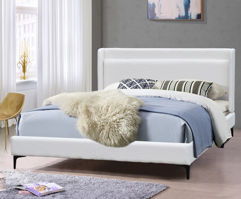 Samt der natürlichen Größe heftete sich gepolsterten Plattform-Bett-Rahmen mit Kopfende durch