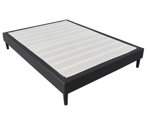 Einfaches Design Polsterplattform Bettrahmen Starke Struktur 203x152cm