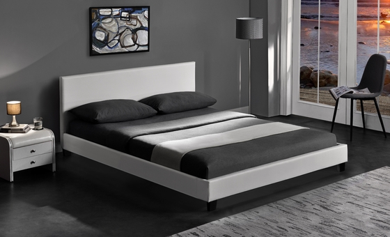 Morden Simple Design Polster-PU-Lederbett