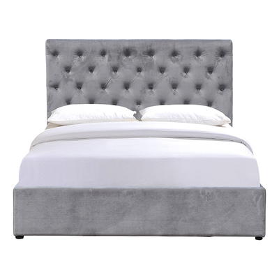 Das Besondere an dem Polsterbed Frame ist, dass man Dinge aufbewahren kann.