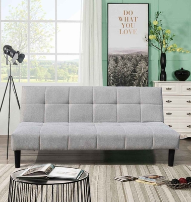 Graue Klappsofa-Bett, kleine Liegesessel-Sofa Liebessitz mit Armlehnen für kompakte Wohnräume