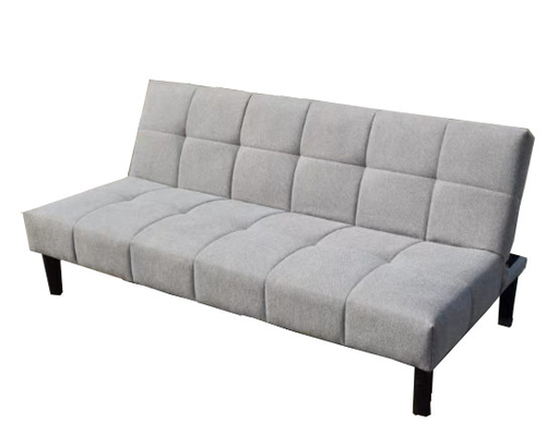 Graue Klappsofa-Bett, kleine Liegesessel-Sofa Liebessitz mit Armlehnen für kompakte Wohnräume