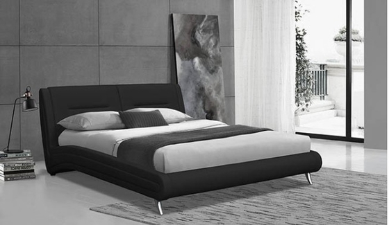 Zuhause Möbel PU Leder Polster Weiches Bett Für Schlafzimmer
