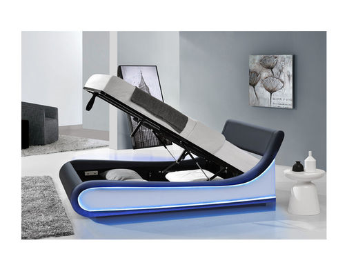 Sunny Faux Leather Gas Lift-Bett-Rahmen mit Lagerung