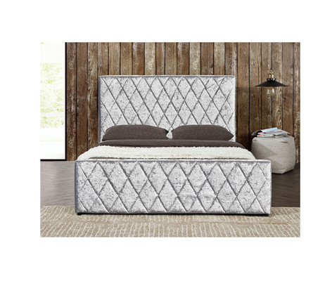 Zerquetschen Sie helles Grey Velvet Bed Frame Fabric-Gasheber-Bett mit Speicher-EMC-Zertifikat