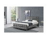 Crystal Button European Style King-Größen-Bett-Rahmen mit Kopfende zerquetschtem Samt-Gewebe
