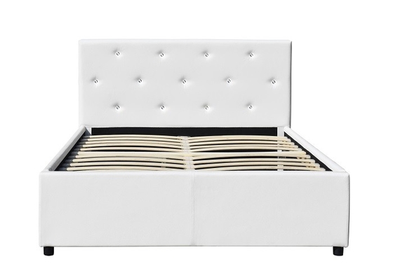 Sunny Modern Faux Leather Storage-Bett-doppelte Größe mit Fächer Soem