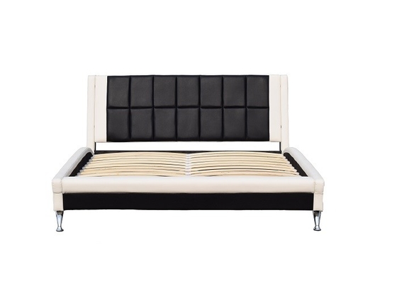 Lederner Bett-Rahmen-doppelte Größen-Schlafzimmer-Möbel König-Upholstered Platform Faux