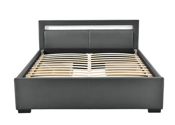 gepolsterte Plattform 150x190cm Sperrholz-Bett-Rahmen-König-Size Big Cupboard Behandlung