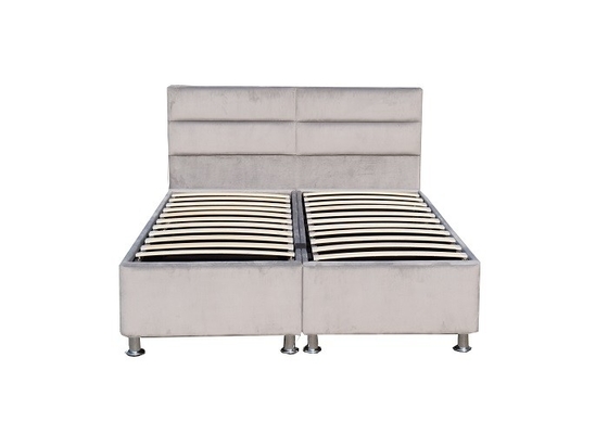 Beflügeltes gepolstertes Gasheber-Speicher-Bett gestalten büschelige Samt-Gewebe-Kopfende mit Lagerung