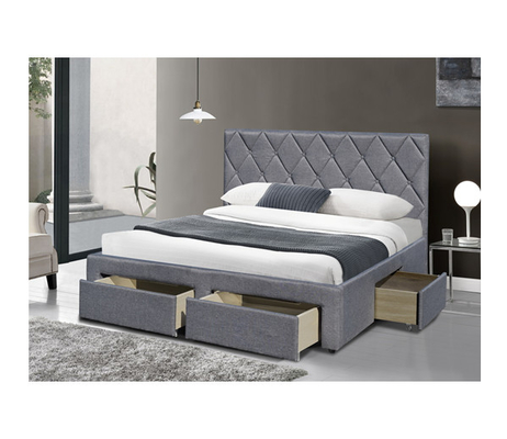 Bett-Samt-Gewebe Soem König-Size Tufted Storage mit vier Speicherfächern
