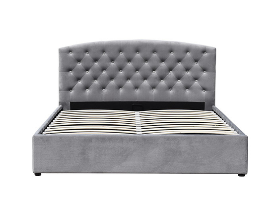 Lattengasheber-Speicher-Bett-doppelter König Size Unadjustable Fabric polsterte Pferdeschlitten-Bett