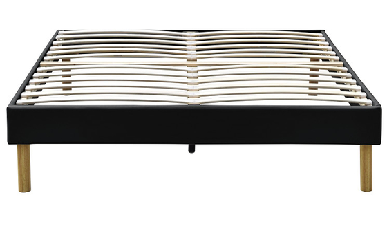 Zeitgenössisches Leder 140x190Cm König-Upholstered Platform Bed König-Assemble PU