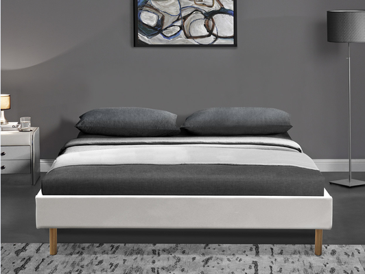 Zeitgenössisches Leder 140x190Cm König-Upholstered Platform Bed König-Assemble PU